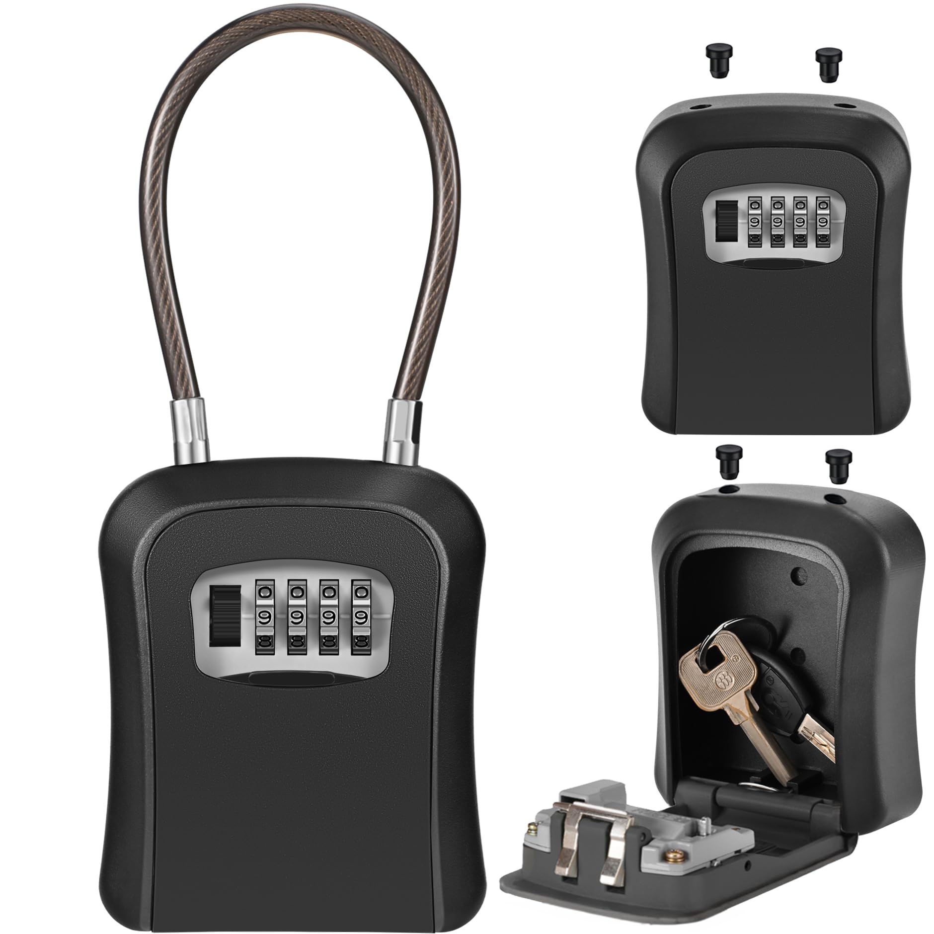 Amazon.co.jp: キーボックス 鍵 ボックス ダイヤル式 キー収納 防犯